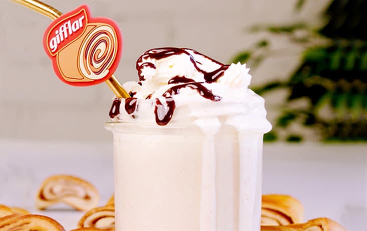 Milkshake med Choklad & Pågen Gifflar kanel - Recept | Pågen