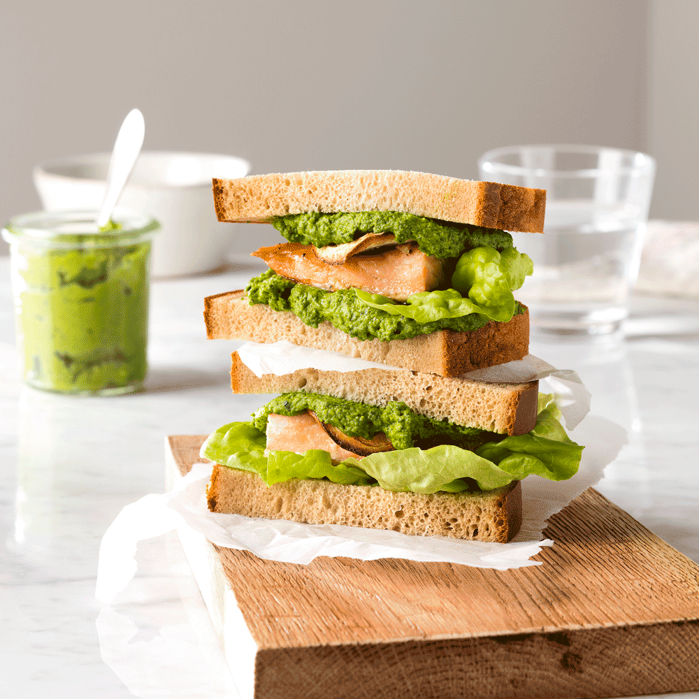 Schweden BRÖD mit Pesto & Lachs